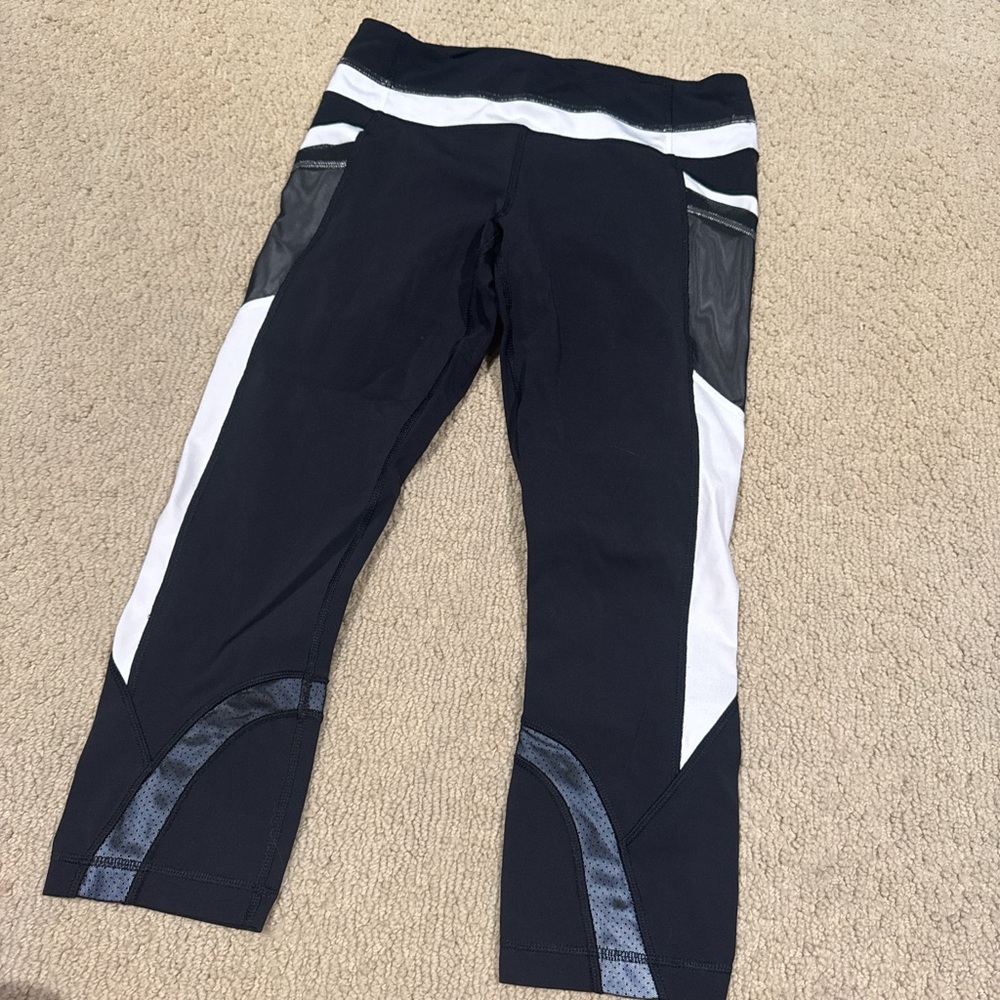 lululemon athletica Black and White Leggings